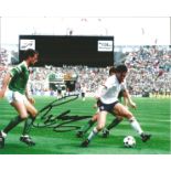 Football Chris Waddle 10x8 signed colour photo pictured in action for England. Good Condition. All