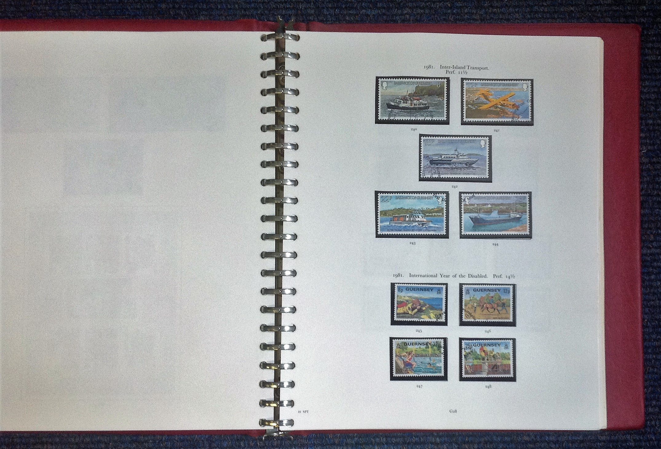 Channel Islands mint stamp collection from 1948 Liberation mainly 1960/70s in Red Stanley Gibbons