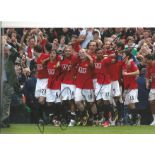 Manchester United Multi Signed 8x12 Photo Inc. Alex Ferguson, Wayne Rooney, Edwin Van Der Sar, Rio