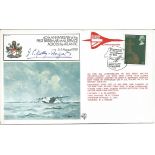 Capt J Kelly Rogers signed 1979, 40th ann 1st British Atlantic Air Mail crossing cover. Flown by