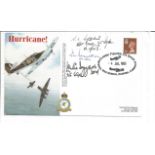 WW2 bomber veterans multiple signed cover. Sqn. Ldr. Tom Bennett 617sqn , N. C. Stevens 35 sqn , and