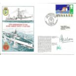 Commodore A G Rose and Commander P F Cole signed RNSC(4)14 cover commemorating the 50th