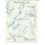 Southampton F.C. 1967 Signed Album Page Inc. Martin Chivers, Hugh Fisher, David Walker, David