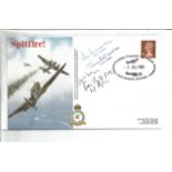 617 Sqn veterans multiple signed Spitfire. Cover illustrates a Spitfire of No.19 Squadron, operating