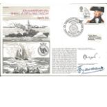 Captain P J Wyatt and Commander T J G Marchant signed RNSC(3)19 cover commemorating 40th Anniversary