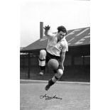 Johnny Morris (1923-2011) Signed 1955 Derby County 12x18 Limited Edition Photo. Good Condition.