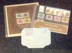 GB Mint 1977 Collectors Stamp pack and Silver Jubilee Queens Accession Stamp pack. Good Condition.