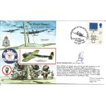 Wg Cdr Ian Cosby DFC WW2 BOB pilot signed 1990, 50th ann Battle of Britain RAFA series cover. Good