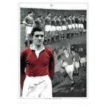 Bill Foulkes (1932-2013) Signed Manchester United 12x16 Montage Photo. Good Condition. All signed