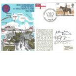 Rear Admiral A F Pugsley and Major General J L Moulton signed RNSC(2)22 cover commemorating the 35th