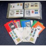 Jersey and Guernsey FDC collection in large cover album. About 150 covers, a good run of both from