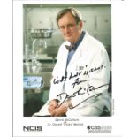 David McCallum signed 10 x 8 inch b/w photo from NCIS. Good Condition. All signed pieces come with a