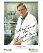 David McCallum signed 10 x 8 inch b/w photo from NCIS. Good Condition. All signed pieces come with a