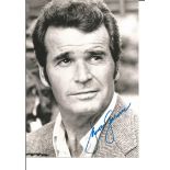 James Garner signed 7x5 black and white photo. Good Condition. All signed pieces come with a