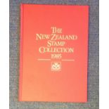 New Zealand 1985 stamp collection book of stamps on hagner pages in illustrated descriptive pages.