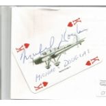 Michael Douglas actor signed Airplane playing card. Signed FDC. Good Condition. All signed pieces