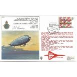 Wg Cdr Bert Evenden 1914 RNAS R34 veteran signed 1979, 60th ann R34 Airship double Atlantic crossing