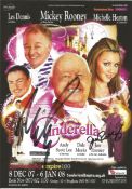 Mickey Rooney (1920-2014) Actor Signed Pantomime Flyer. Good Condition. All signed pieces come