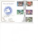 Bob Hoskins 1983 Xmas St. Mary-le-strand Cotswold. Signed FDC. Good Condition. All signed pieces