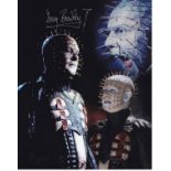 Blowout Sale! Hellraiser Pinhead Doug Bradley hand signed 10x8 photo. This beautiful hand signed