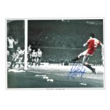 Frank Stapleton Signed Manchester United 12x16 Photo. Good Condition. All signed pieces come with