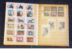 Pictorial Used and Mint Stamps collection in stock book. 12 Pages including Korea, Sharjah with lots
