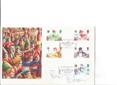 Ben Elton 1985 Xmas Cinderella Pall. Fine Arts Signed FDC. Good Condition. All signed pieces come