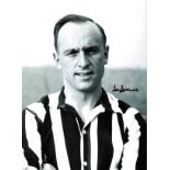 Ivor Broadis (1922-2019) Signed Newcastle United 12x16 Photo. Good Condition. All signed pieces come