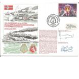 Lieut Comdr W J Diggle and Lieut R M Gent signed RNSC(4)2 cover commemorating the 40th anniversary