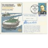 Commander P B Reynolds and Vice Admiral J D Treacher signed RNSC5 cover commemorating the 10th