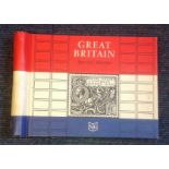 Mint GB stamps in Stanley Gibbons Great Britain special stamps album. Starts 1949 UPU complete, 1965