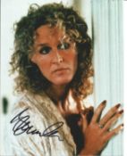 Glenn Close signed 10x8 colour photo. American actress, singer, and producer. Regarded as one of the