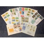 San Marino FDC collection, 9 attractive FDCs 1960/70s superb stamps includes Aviation, Fish,