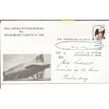 Zeppelin crew member Josef Leibrecht Hindenburg signed 1976 40th ann cover. Good Condition. All