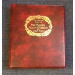 Life and Times of the Queen Mother Crown Agents Commonwealth Mint Stamp collection in Red Album.