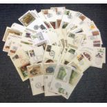 GB 1980/90s Benham Small silk collection of official FDCs. Seventeen sets includes British Birds,