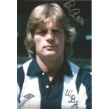 Football Len Cantello 12x8 signed colour photo pictured in West Brom kit. Good Condition. All signed