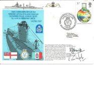 Rear Admiral R G Heaslip and Commander P R Compton-Hall signed RNSC(5)3 Cover commemorating the 45th