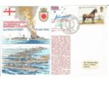 Vice Admiral Sir John Collins and Commander P F Cole signed cover RNSC(2)13 commemorating the