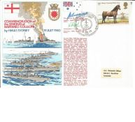 Vice Admiral Sir John Collins and Commander P F Cole signed cover RNSC(2)13 commemorating the