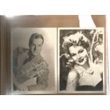 Vintage Entertainment photo album with mainly PREPRINTED autographs, few unknown are hand signed and