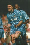 Micky Quinn Coventry City Signed 10 x 8 inch football photo. Good Condition. All signed pieces