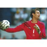 Jens Lehmann Germany Signed 12 x 8 inch football photo. Good Condition. All signed pieces come