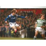 Brian Laudrup Rangers Signed 12 x 8 inch football photo. Good Condition. All signed pieces come with