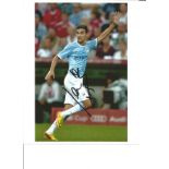 Jesús Navas Manchester City Signed 10 x 8 inch football photo. Good Condition. All signed pieces