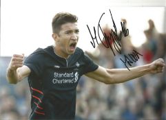Marko Grujic Liverpool Signed 10 x 8 inch football photo. Good Condition. All signed pieces come