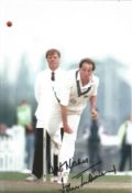 John Emburey Signed 10 x 8 inch cricket photo. Good Condition. All signed pieces come with a