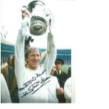 Jack Charlton Leeds United Signed 10 x 8 inch football photo. Good Condition. All signed pieces come