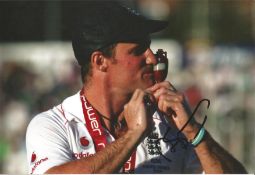 Andrew Strauss Signed 10 x 8 inch cricket photo. Good Condition. All signed pieces come with a