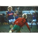 Terry Butcher and Chris Woods Ipswich City Signed 10 x 8 inch football photo. Good Condition. All